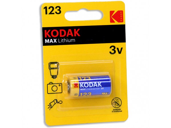 CR123A Батарея 3V Kodak (d=17;L=34)