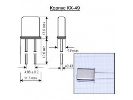КВАРЦ 4,194304МГц KX49