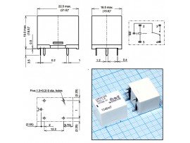 Реле 12VDC G5LE-1-E 1C 16А/250VAC