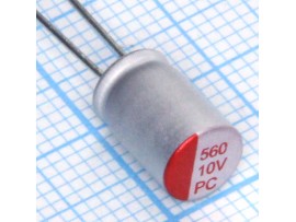 Конд.560/10V 0811+105°C полимерный
