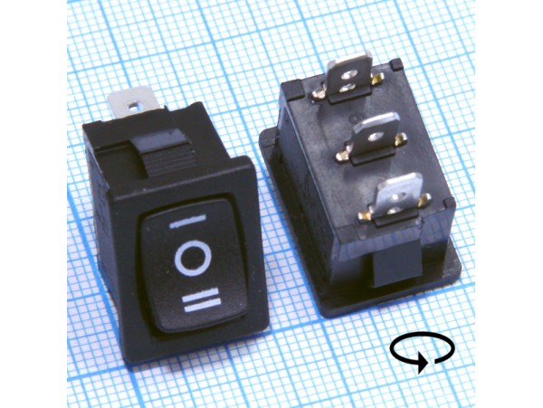 SWR-43 250V/6A on-off-on переключатель