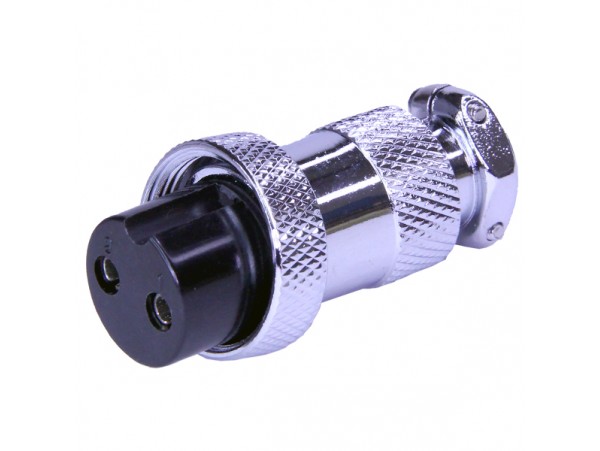 XS20JK-2F(гайка) F розетка 2PIN на кабель