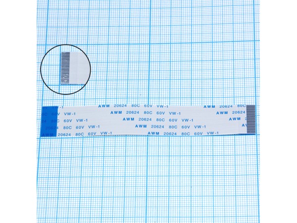 Шлейф 30pin 100x16 шаг 0,5мм TRAIN реверсный