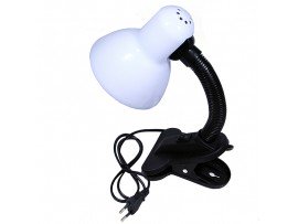 Светильник настольный прищепка, белый
