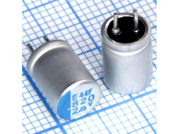 Конд.820/2,5V 0608 +105°C