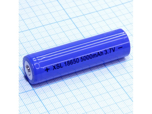 Аккумулятор 3,7V/5000 mAh XSL18650 (d=18;L=65) China