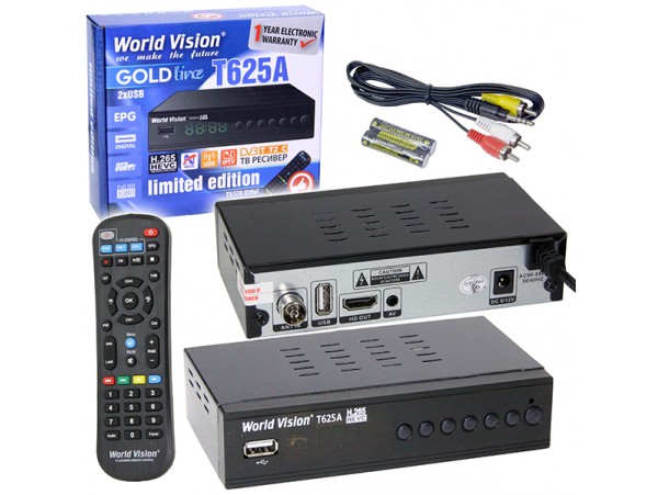 World Vision T625A ресивер эфирный DVB-T2