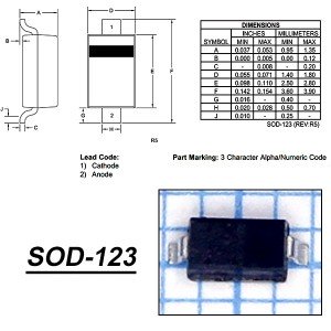 B5819W (20V/1A) Диод Шоттки[1N5819W]
