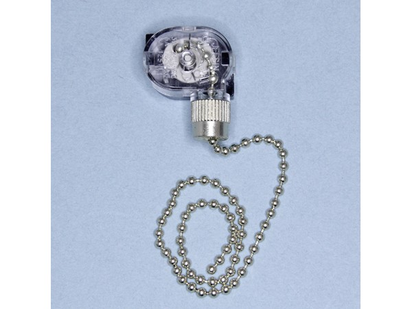 Выключатель торшерный с цепочкой, серебро