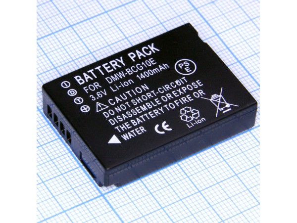 Panas DMW-BCG10E Аккумулятор 3,6V/1400mAh Lumix