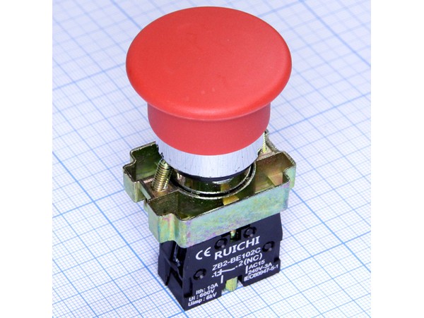 3SA8-BC42 240V/3A кнопка on-(off) красная