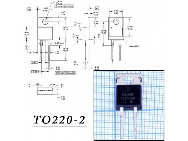 SCS208AG (650V/8A) Диод Шоттки