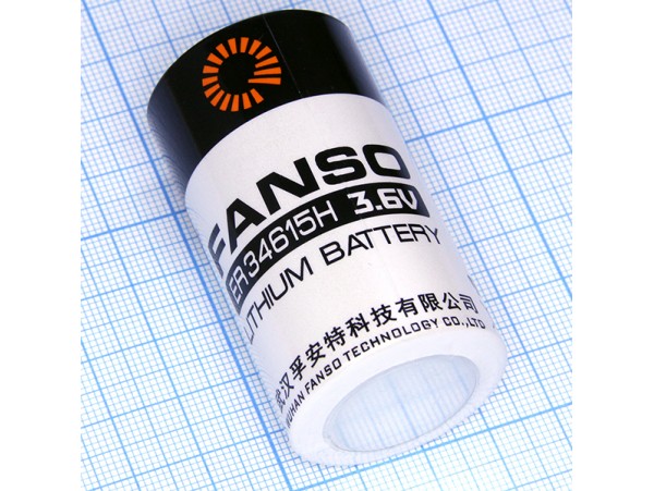 ER34615H батарея 3,6V Lithium D FANSO