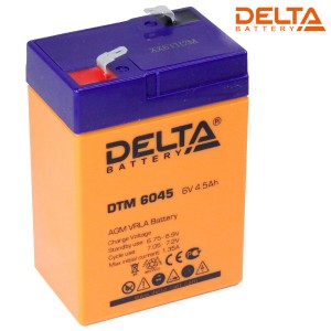 Аккумулятор 6V/4,5Ah DTM 6045 70x47х100 DELTA