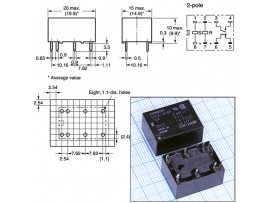 Реле 12VDC G6CK-2114P-US 1A 1B  8A/250VAC