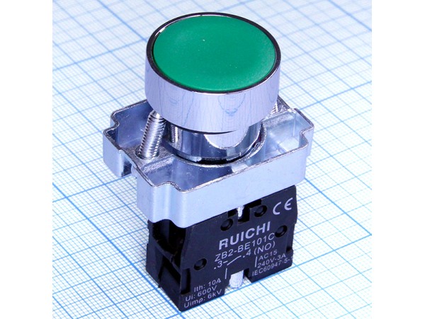 3SA8-BA31 240V/3A кнопка off-(on) зеленая
