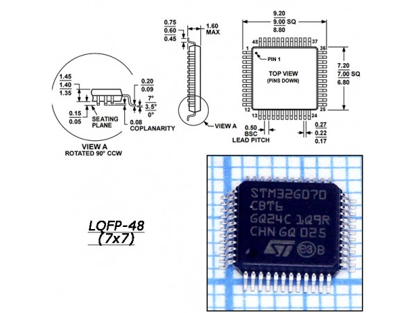 STM32G070CBT6