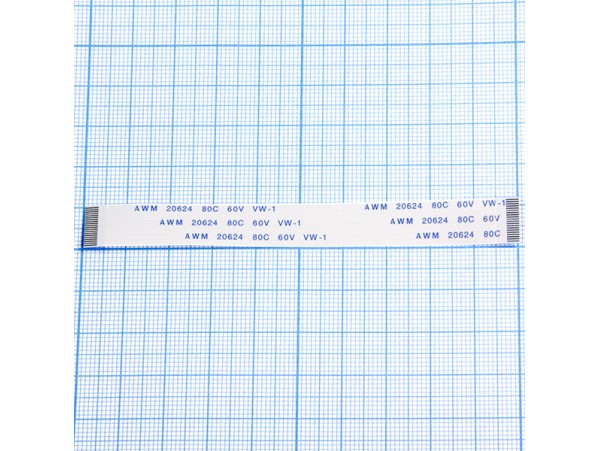 Шлейф 20pin 100x11 TRAIN прямой, шаг 0,5мм