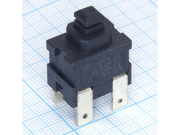 FA7-6C 250V/12A 2off-on кнопка для пылесоса 4 контакта