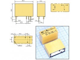 Реле 24VDC HRMH-S-DC24V-C 1C 10A/240VAC