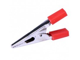 Зажим Крокодил  красный 52мм 5A