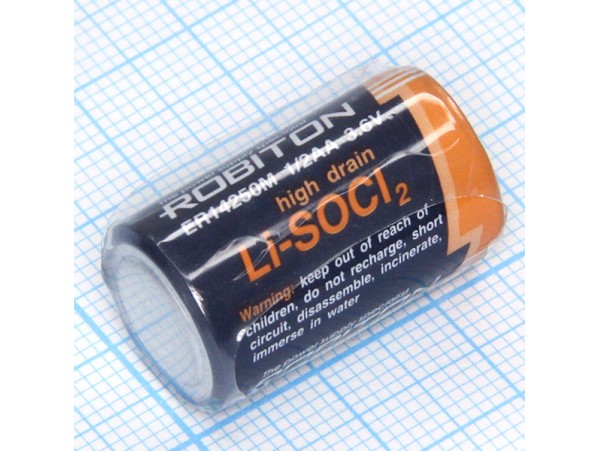 ER14250M Батарея 3,6V (AA1/2) Robiton