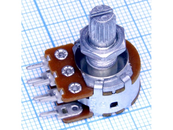 Рез. 2х250к под гайку d=16 L=14 RV16A01F-20-15K-A250K-3