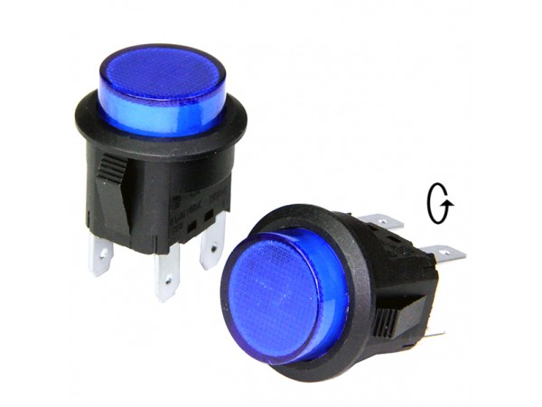 PBS2-8BL 250V/12A кнопка off-(on) NO синяя
