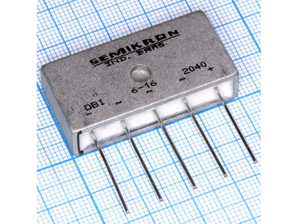 DBI6-16 (1600V/9A)Диодный мост 3х фазный