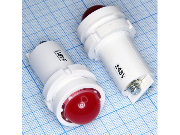СКЛ14А-К-2-48 48V LED Лампа красная