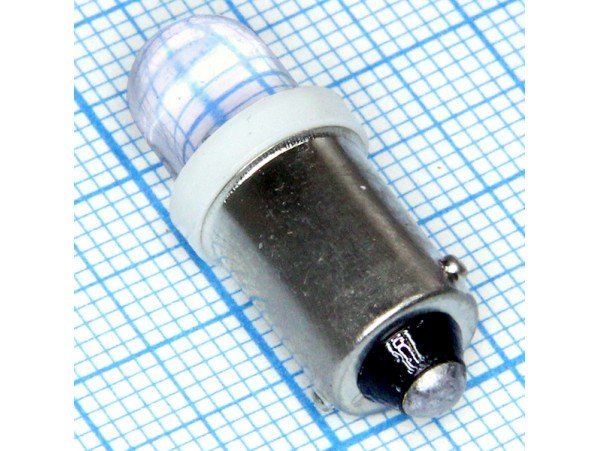 Лампа 6V  BA9S LED белая