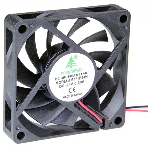 Вентилятор 24V/0,3A 70х70х15 FSY71B24H