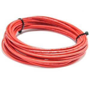Провод 18AWG красный высокотемпературный силикон