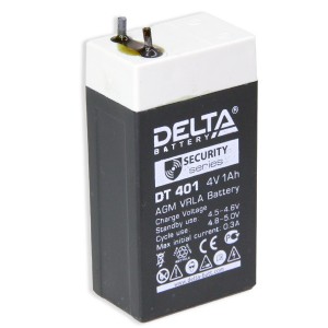 Аккумулятор 4V/1Ah DT401 34х22х65  Delta