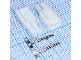 MFC-1x2F розетка 2к. на кабель шаг 4,5мм