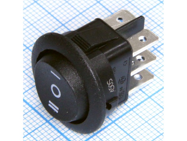 MR3-230-R6-BBNWC 250V/10A ON-OFF-ON переключатель