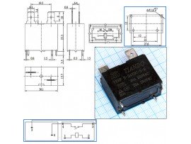 Реле 24VDC TRAF-24VDC-S-H 1A 20A/250VAC