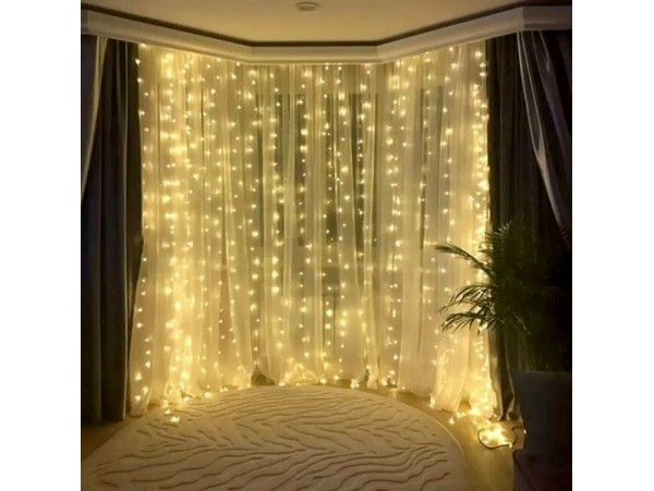 Гирлянда-штора  разноцв. 3*2м 160LED