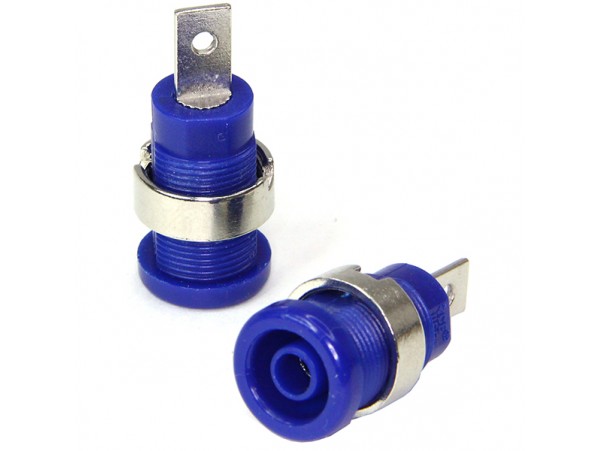 Гнездо ZP017 BLUE 4мм синее