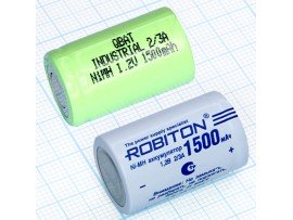 Аккумулятор 1,2V/1500 H-2/3A1500 (d=17;h=28)