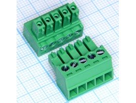 15EDGK-3.5-05P-14-00A(H) клеммник 5к шаг 3,5мм