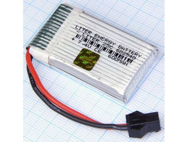 LP602540-2S Аккумулятор 7.4V/600mAh