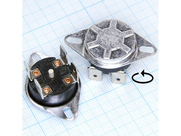 KSD-302T-105°С 4pin 250V/20A Термостат с кнопкой