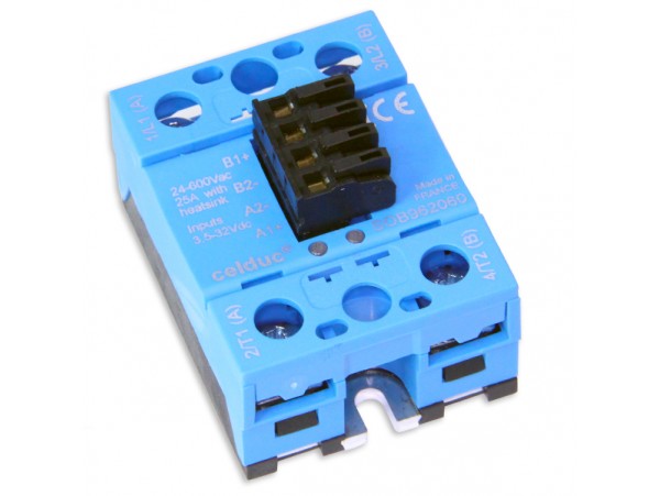 SOB962060 2х25A/400V (4-32VDC) реле твердотельное