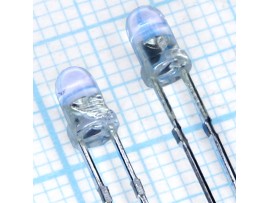 LED d=3; 5000мкд светодиод оранжевый прозрачная линза