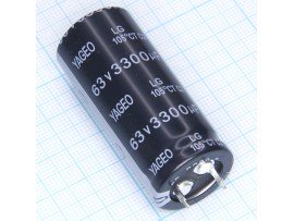 Конд.3300/63V 2250 +105°C YAGEO