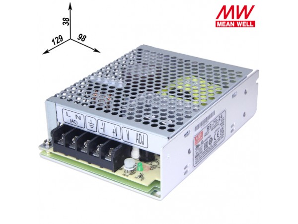 БП 24V3,2A Клеммы LRS-75-24 Блок питания