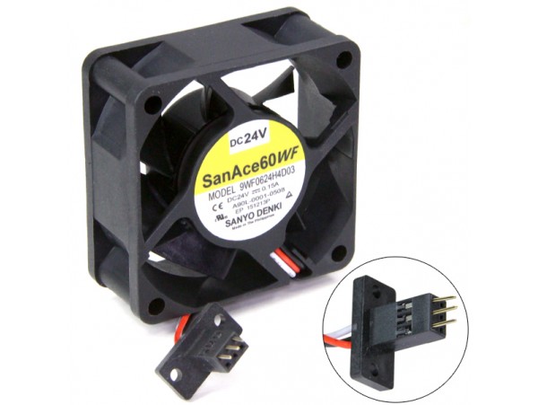 Вентилятор 24V/0.15A 9WF0624H4D03 60х60х25мм 3pin