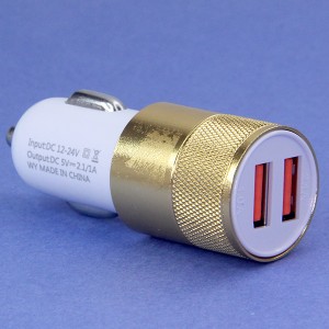 АЗУ 2USB 5V 2,1A  золото