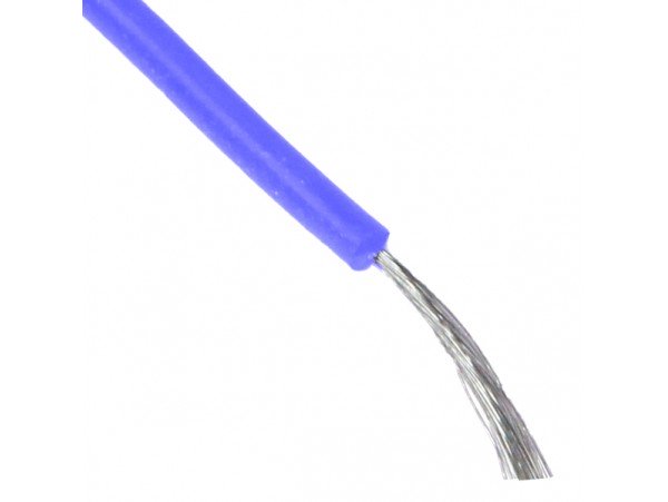 Провод 24AWG синий высокотемпературный силикон